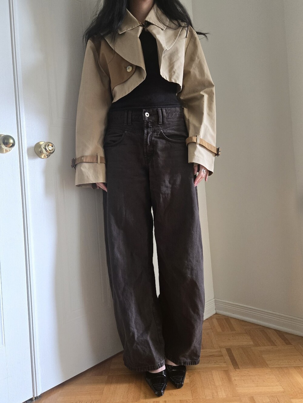 Cropped Trench Coat